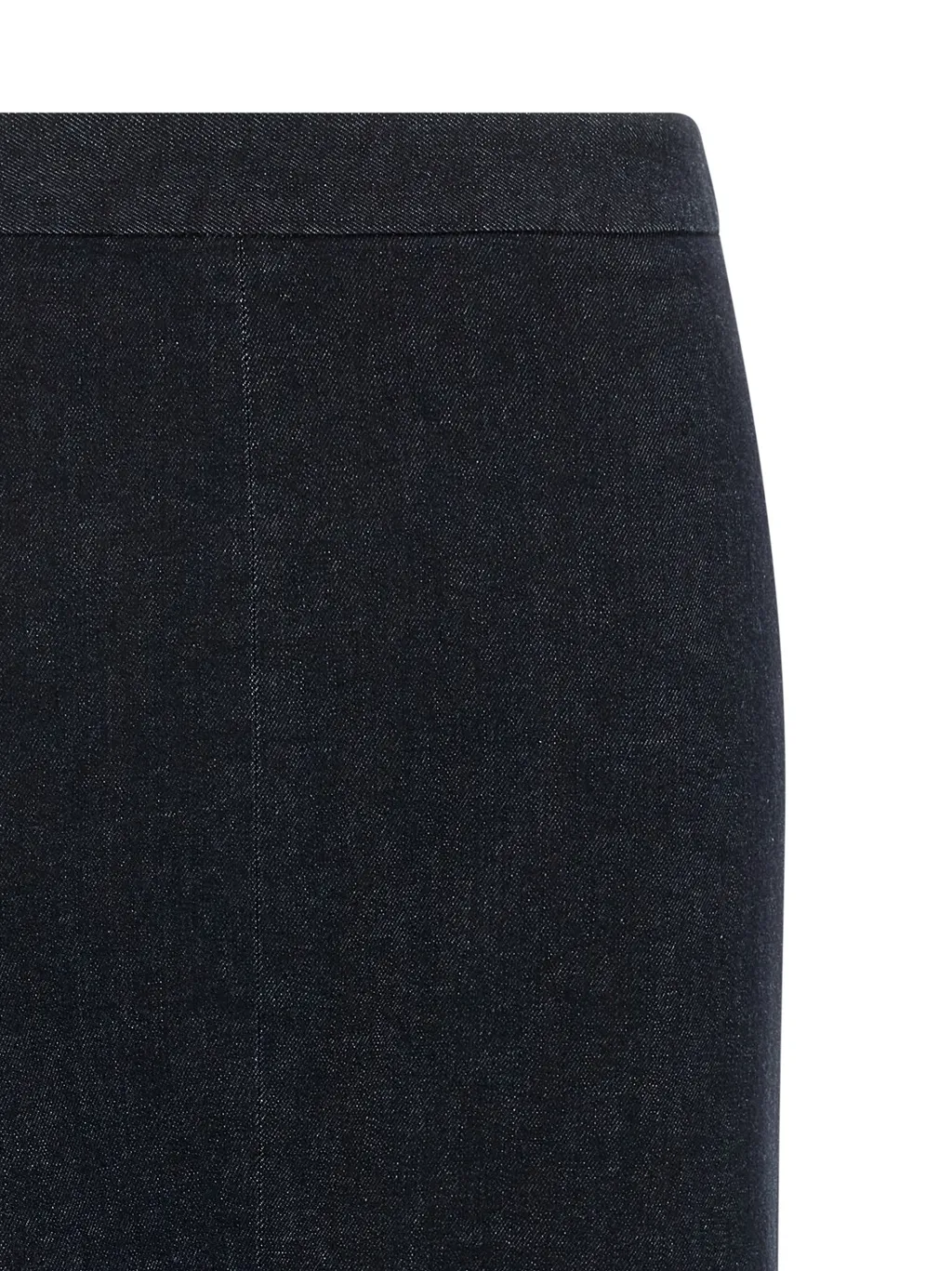 Stretch Denim Midi Skirt