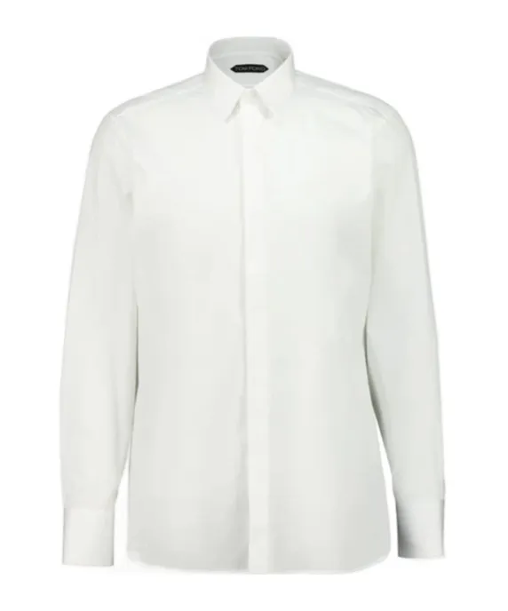 Long-Sleeved Cotton Shirt