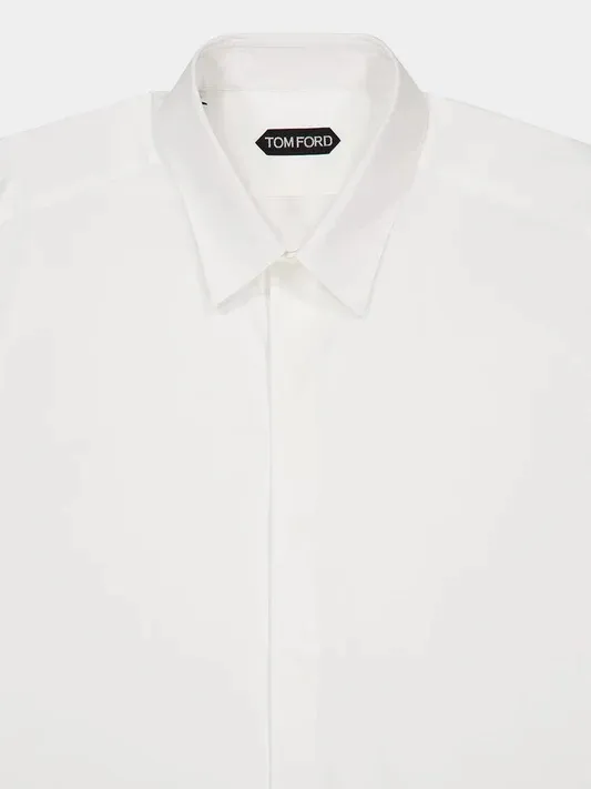 Long-Sleeved Cotton Shirt