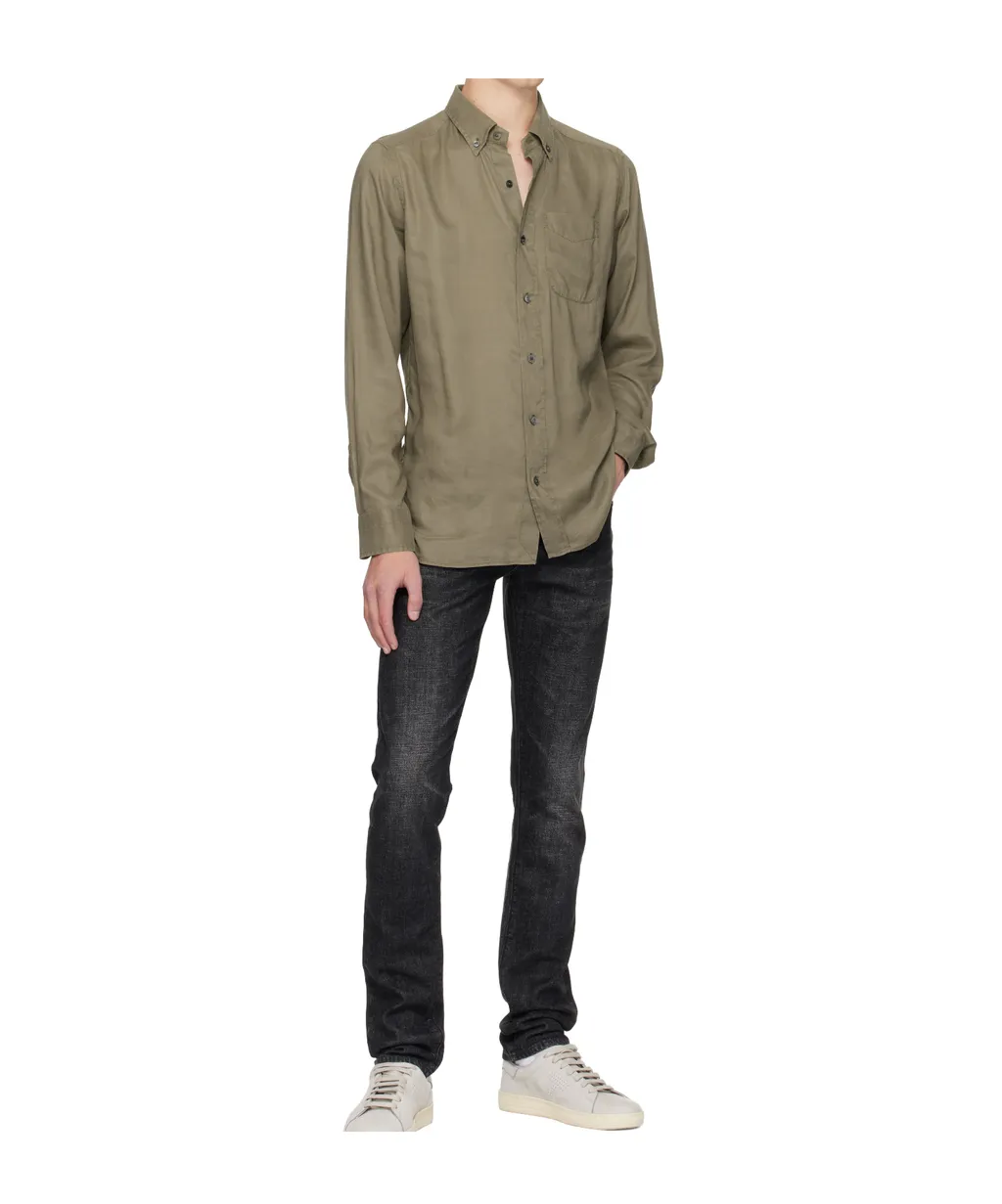 Gabardine Slim-Fit Shirt