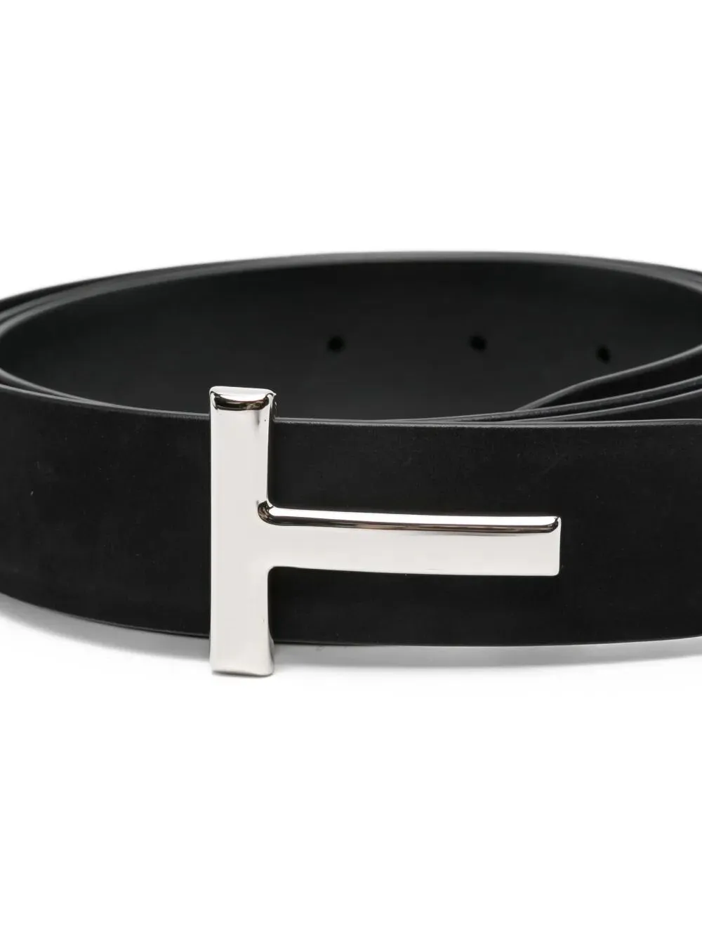 T-Buckle Suede Belt