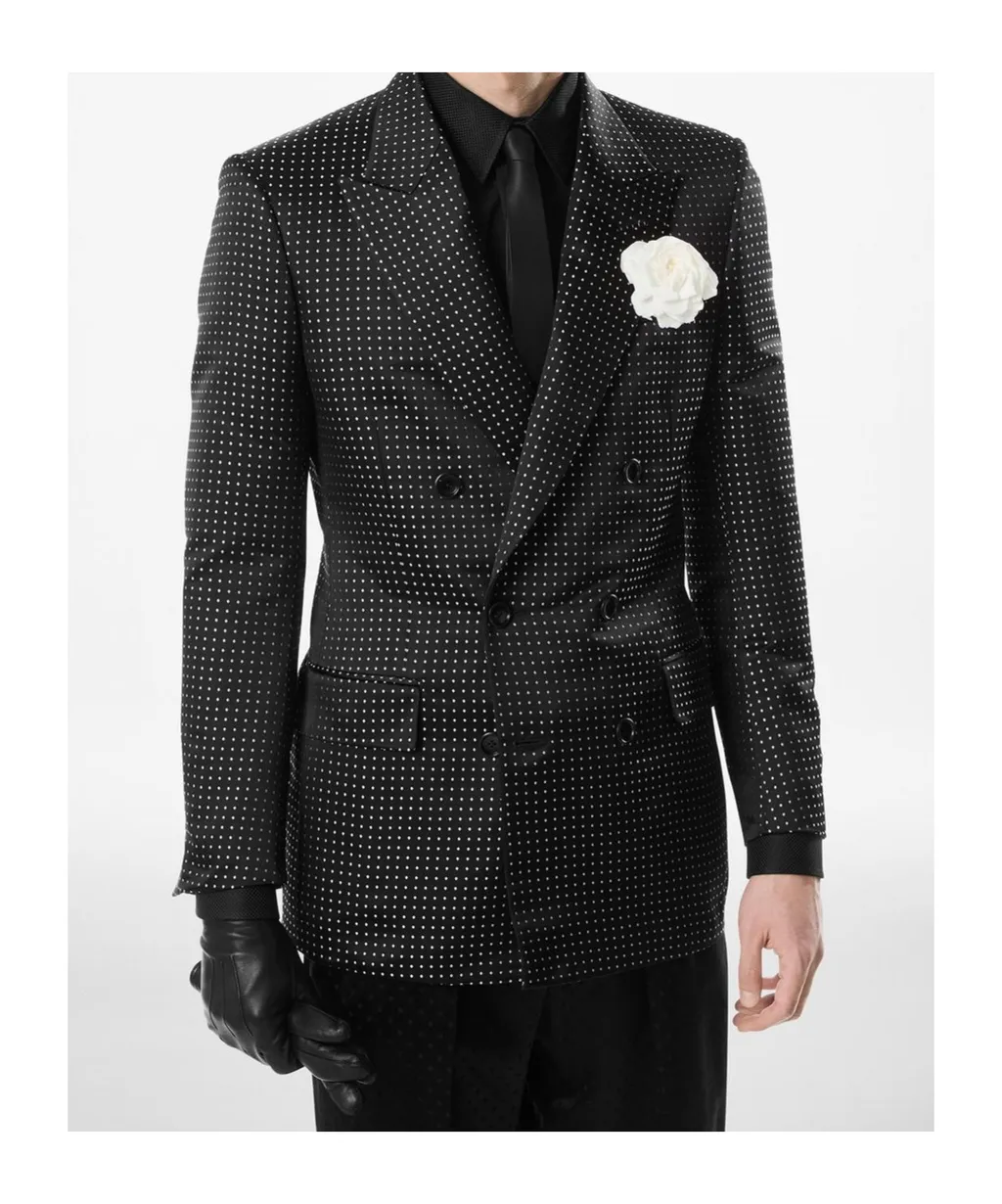 Polka Dot Pattern Blazer