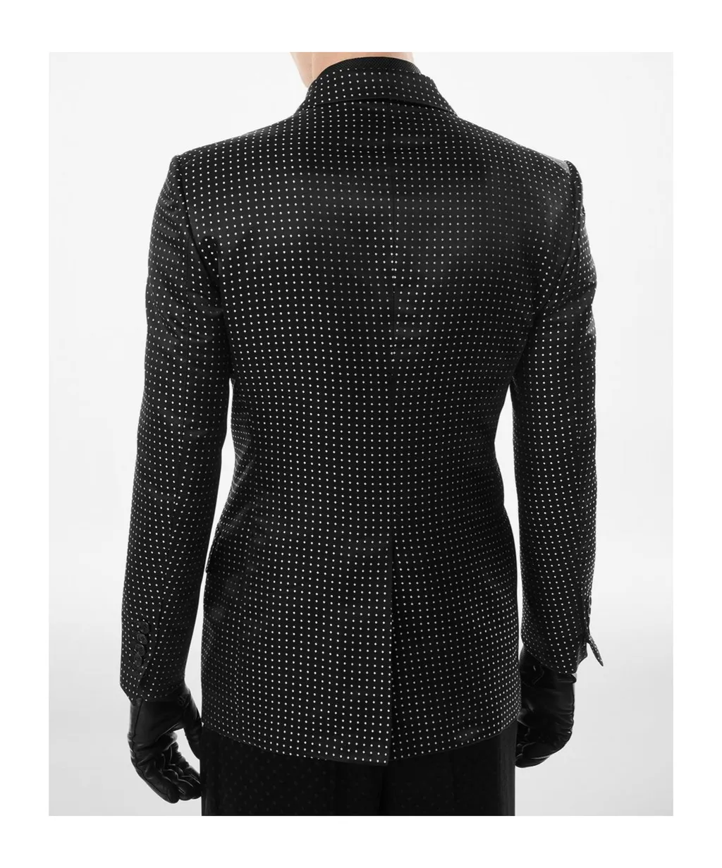 Polka Dot Pattern Blazer
