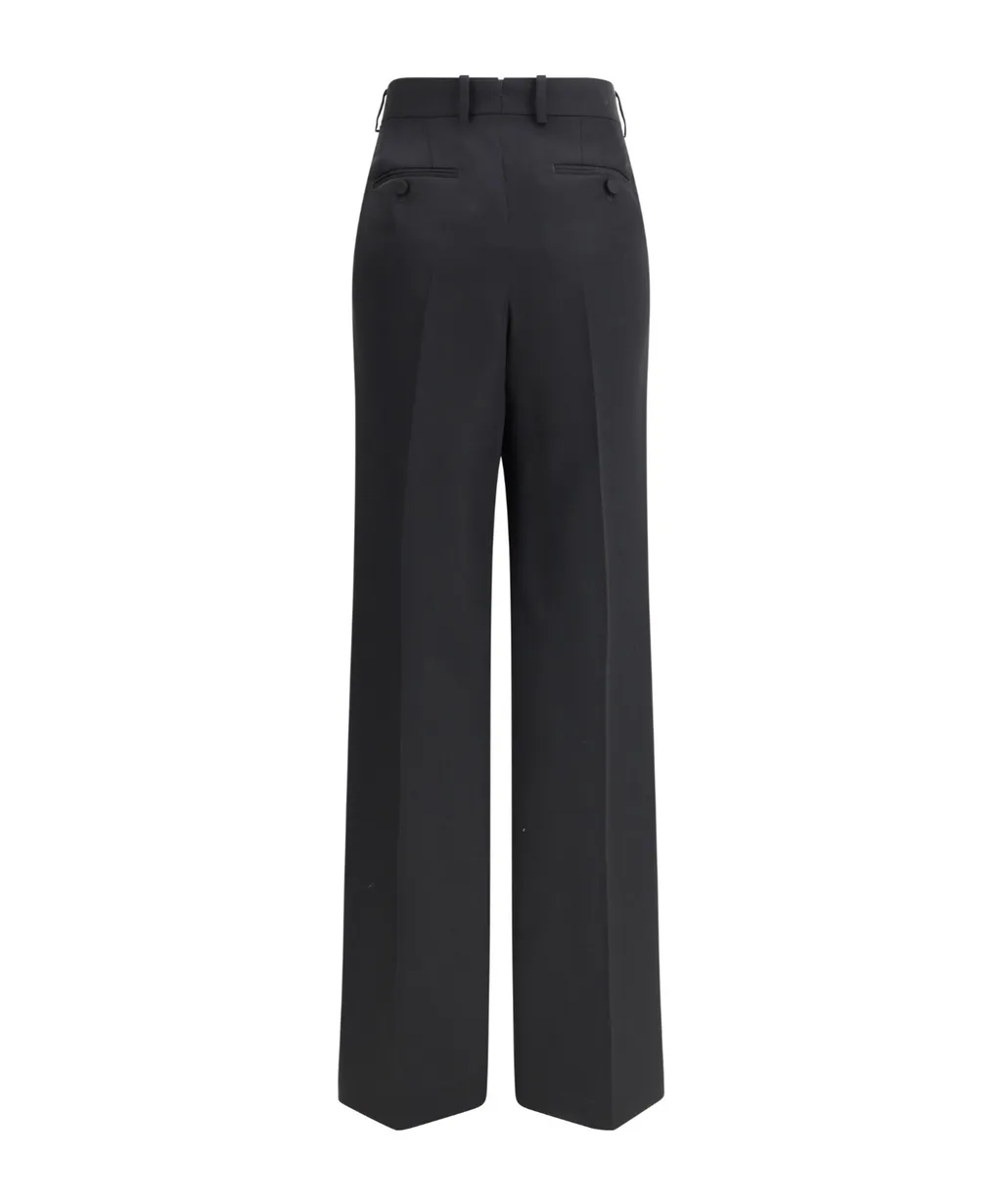 Wool Pleated Trousers