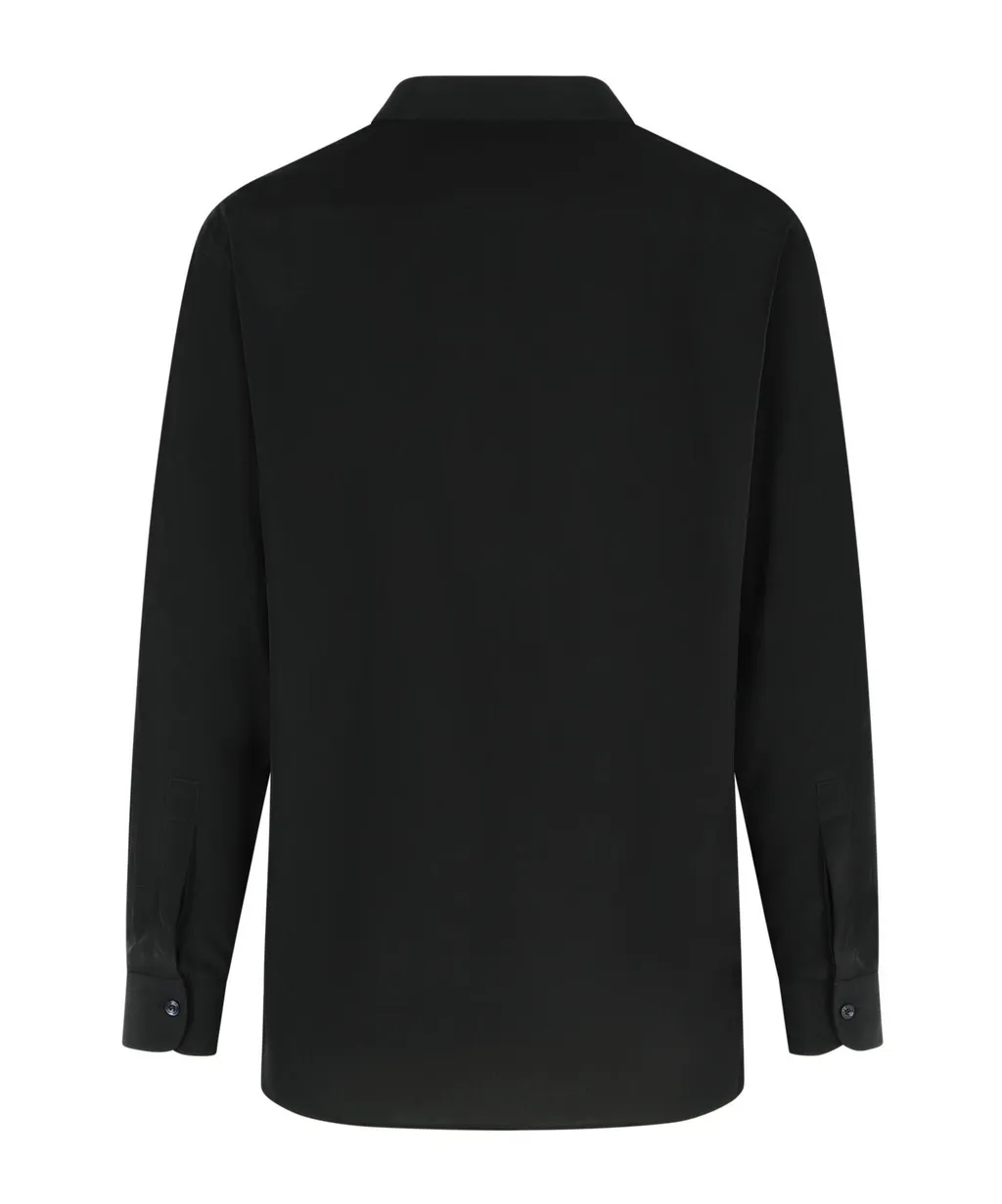 Long-Sleeve Silk Shirt