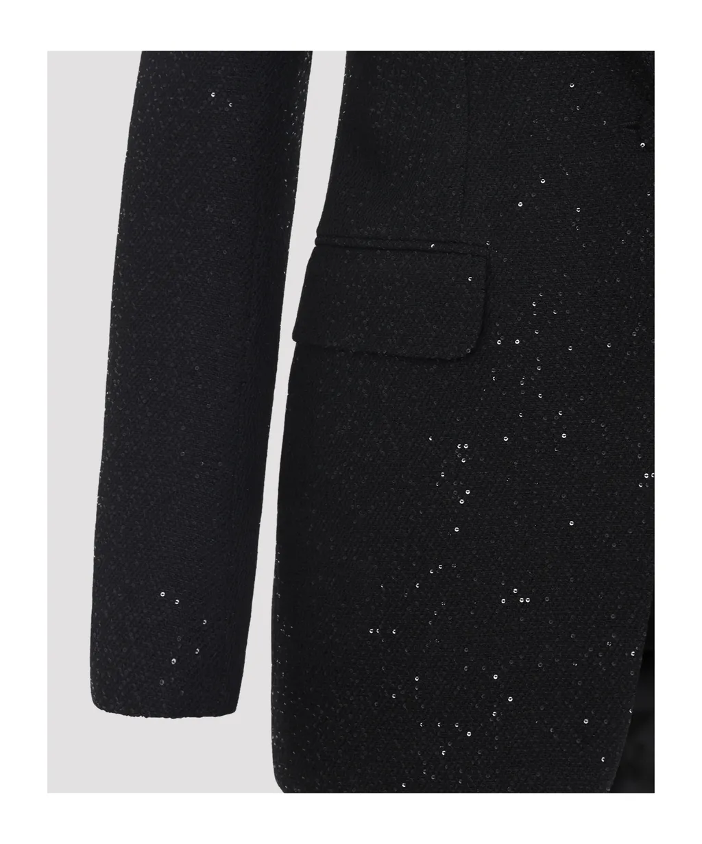 Sequined Single Breasted Jacket