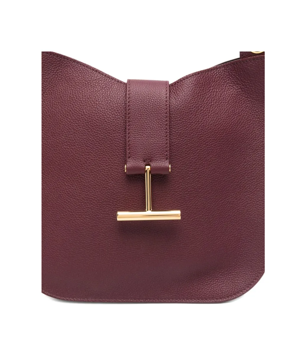 Small Leather T-Bar Shoulder Bag
