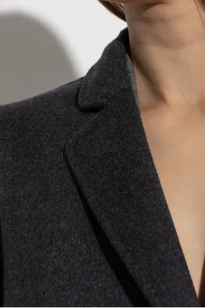 Single-Breasted Wool Coat