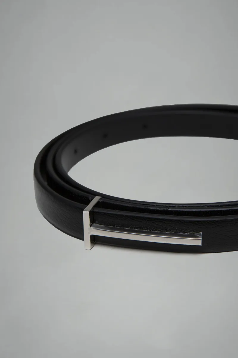 T-Logo Reversible Buckle Belt