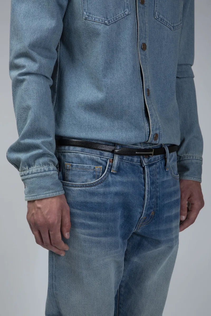 T-Logo Reversible Buckle Belt
