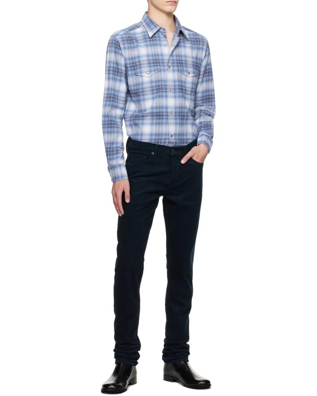 Long Sleeved Checked Shirt