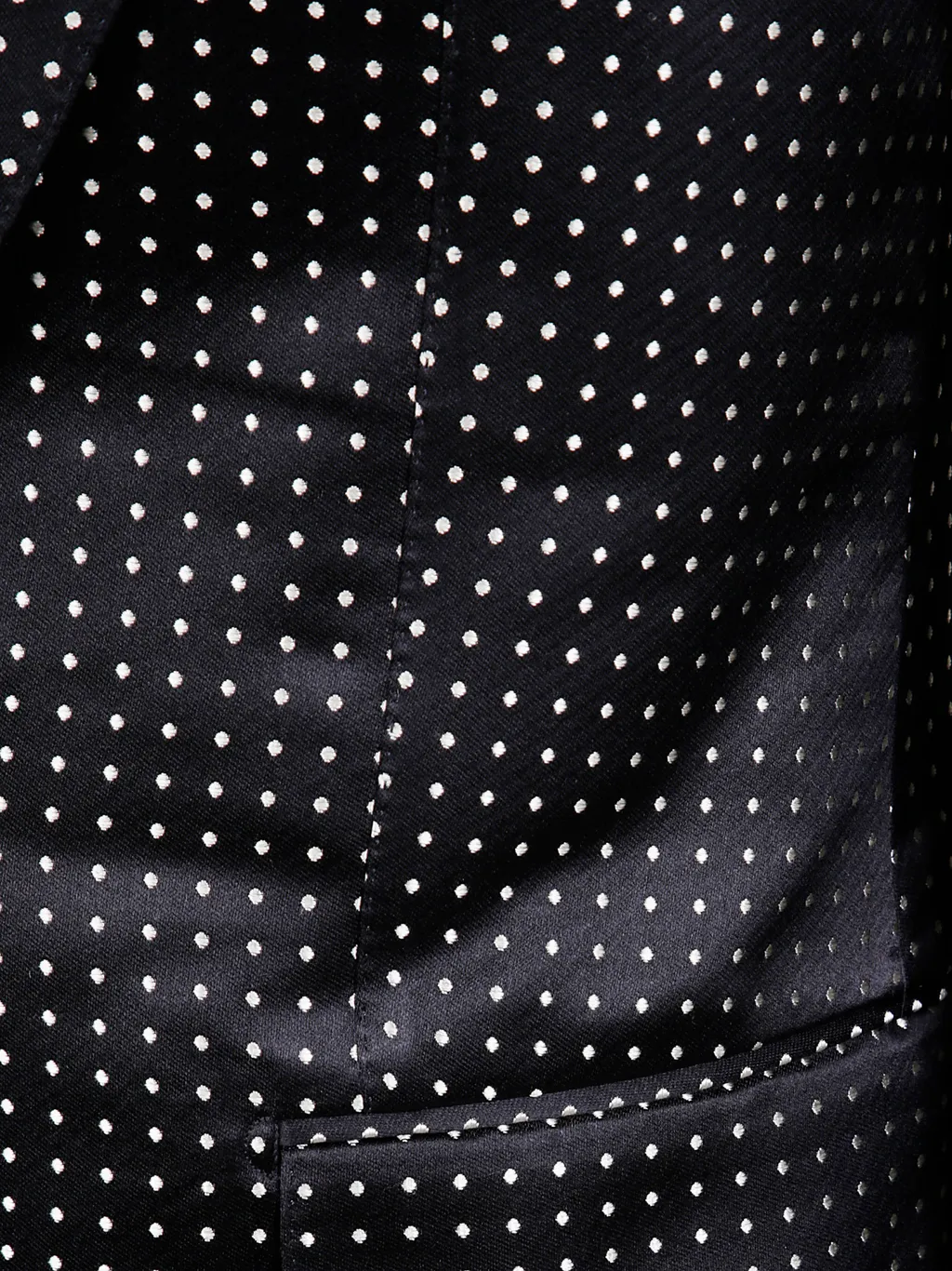 Jacquard Polka Dot Duchesse Single Breasted Jacket