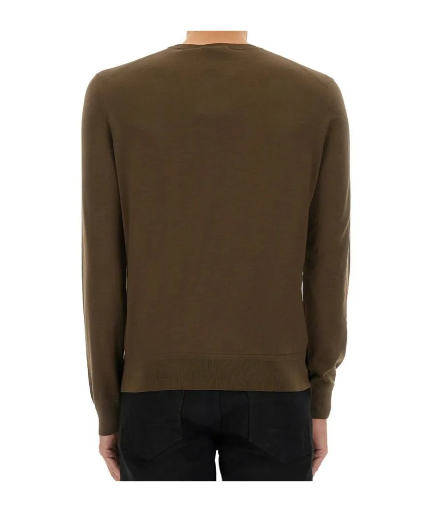 Wool Crew-Neck Top