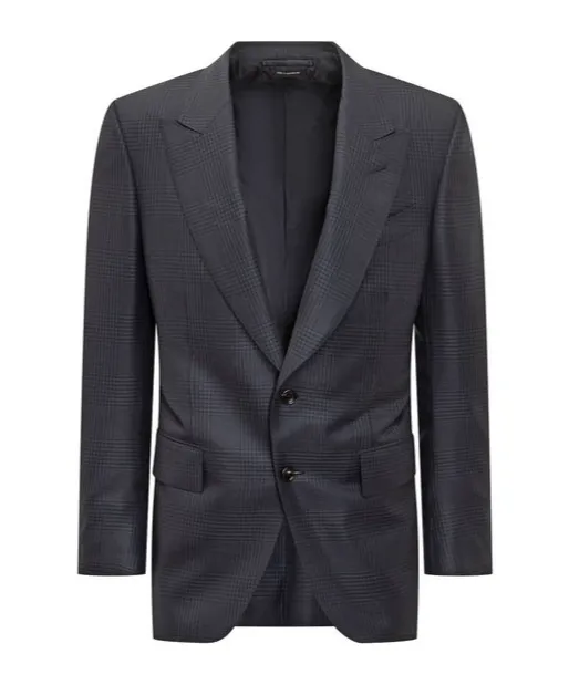 Single Breasted Checked Jacket