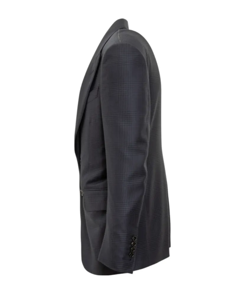 Single Breasted Checked Jacket