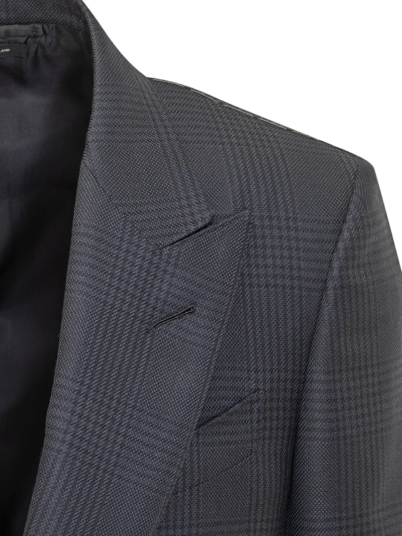 Single Breasted Checked Jacket