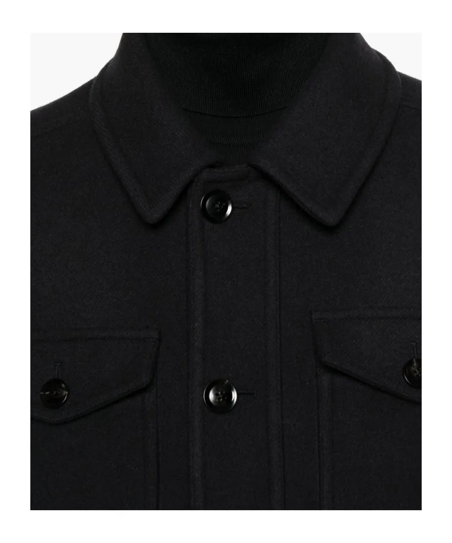 Flap-Pocket Button-Front Jacket