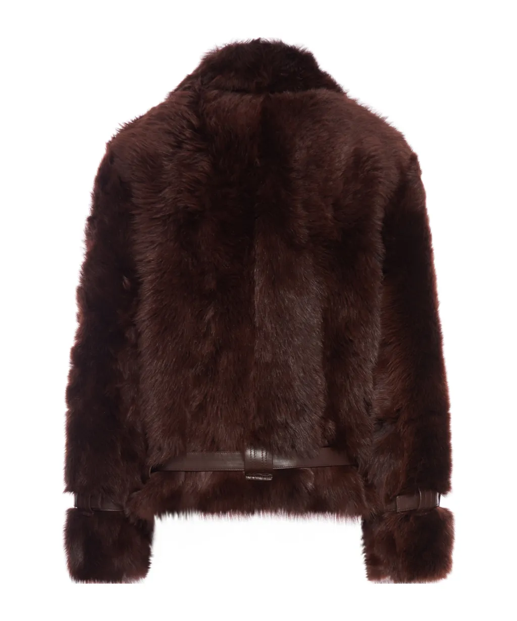Velour Shearling & Soft Natural Finish Nappa Blouson
