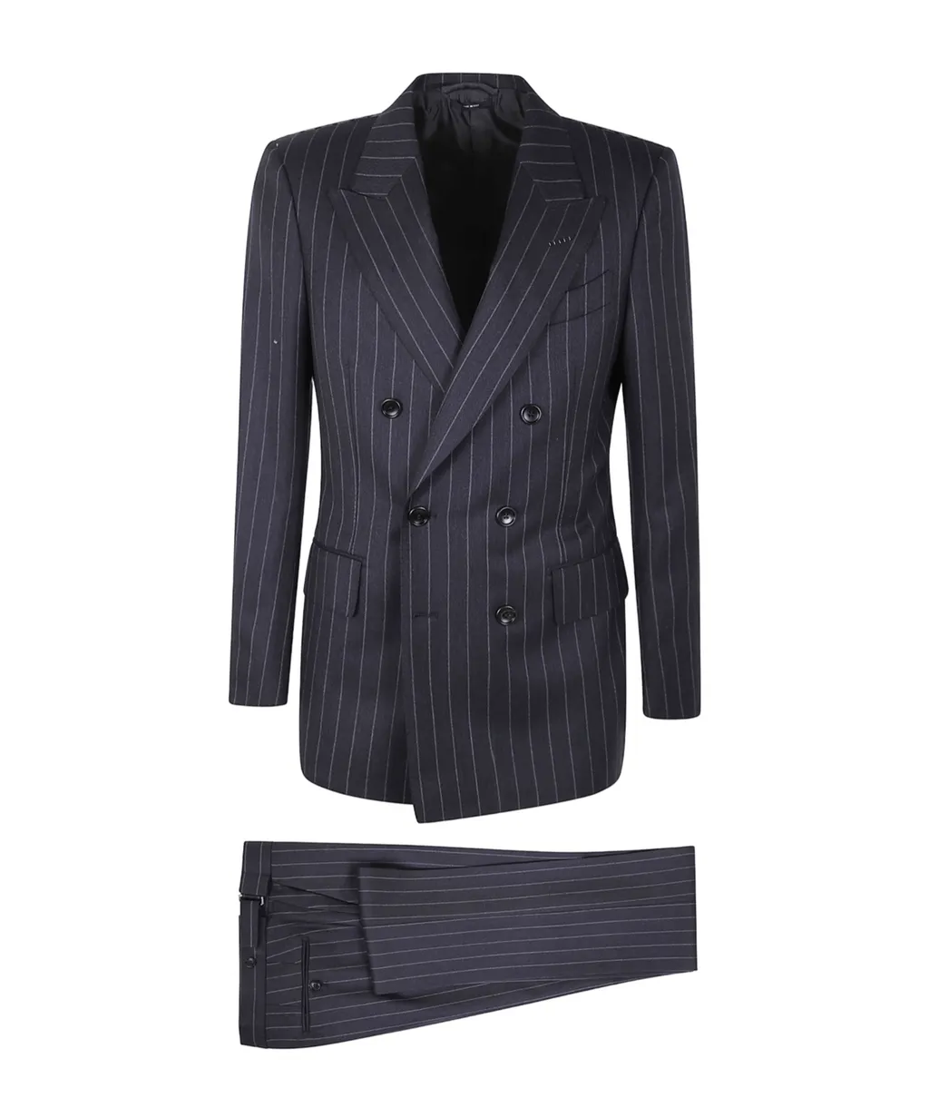 Double Breasted Striped Suit