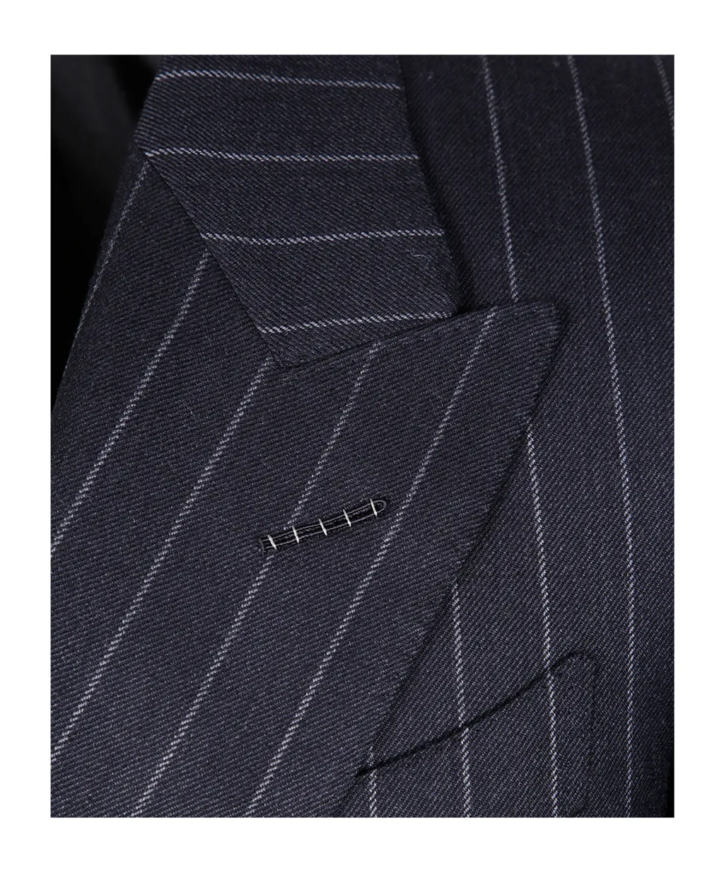 Double Breasted Striped Suit