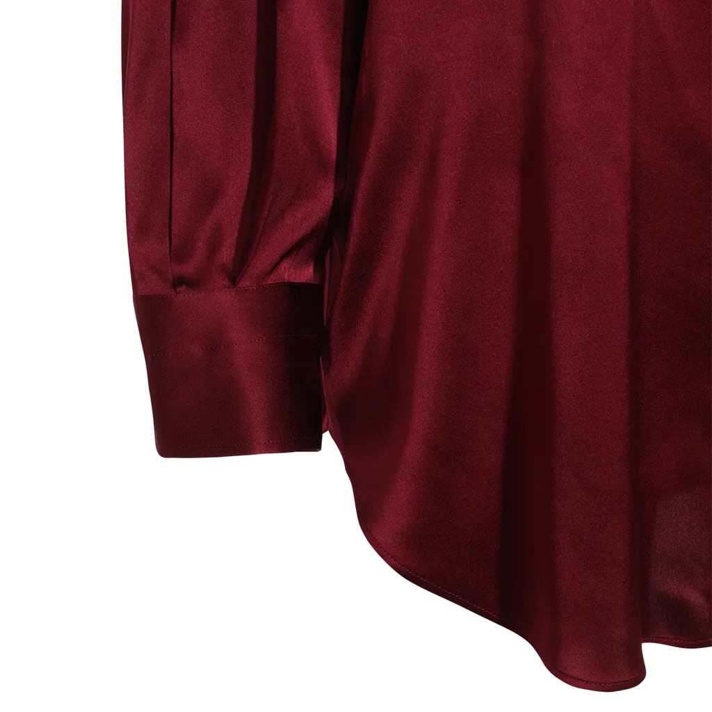 Satin Relaxed Fit Shirt