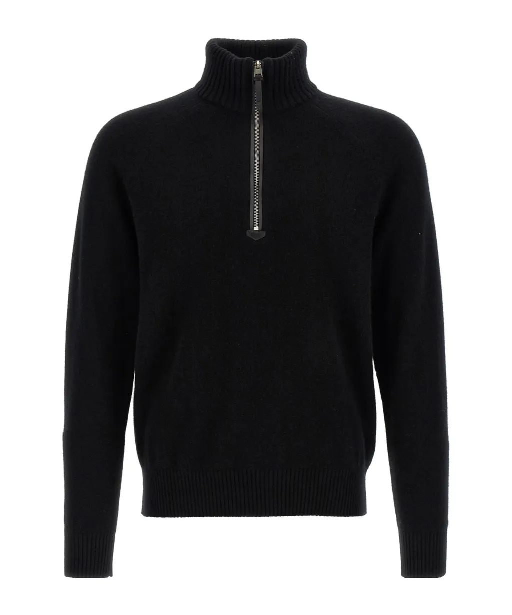 Half Zipped Knit Sweater