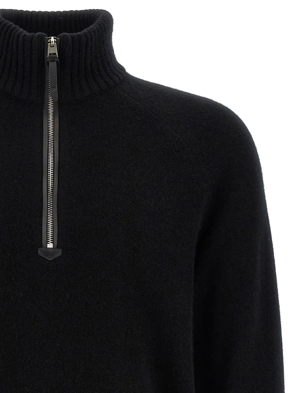 Half Zipped Knit Sweater