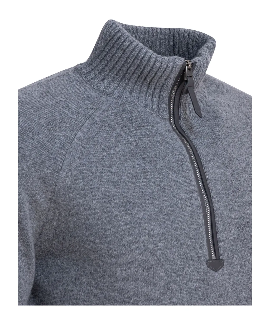Half Zipped Knitwear Jumper