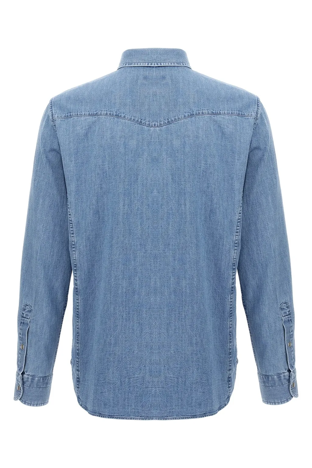 Long-Sleeved Denim Shirt