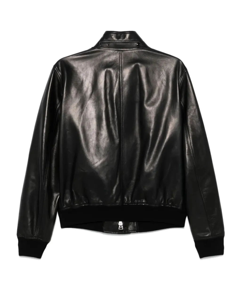 Leather Bomber Jacket
