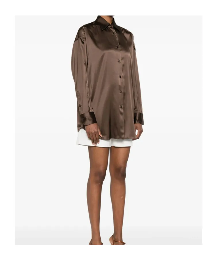 Satin Relaxed Fit Shirt