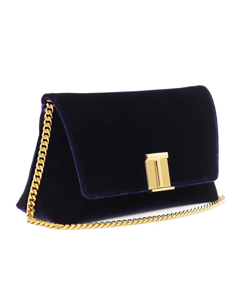 Logo Plaque Chain Linked Shoulder Bag