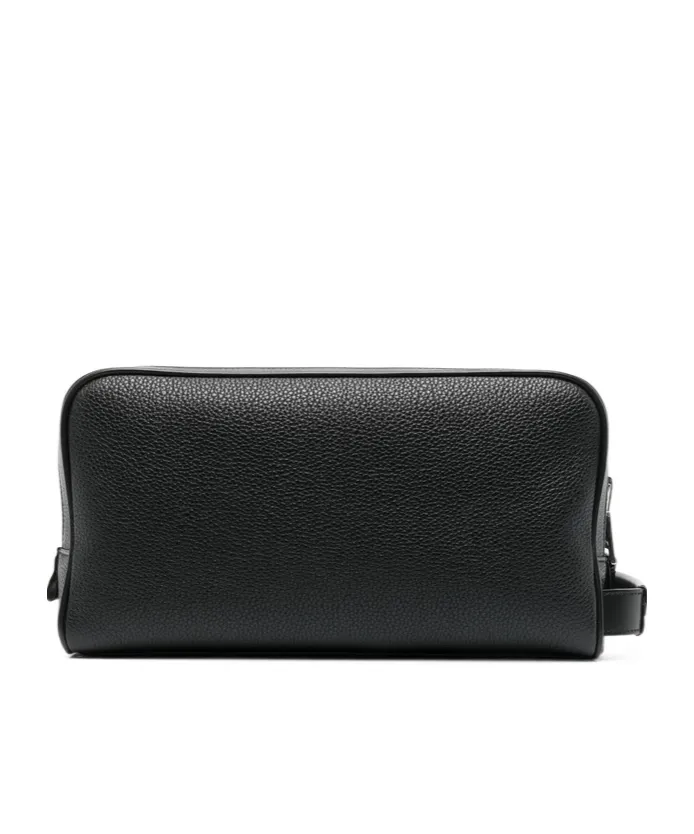 Grained Leather Wash Bag