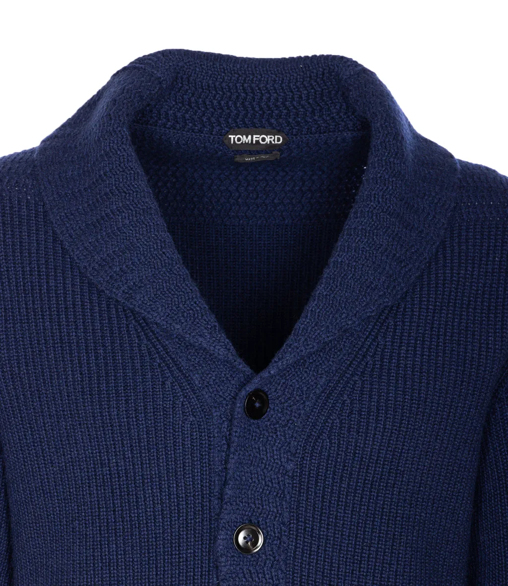 V-Neck Buttoned Cardigan