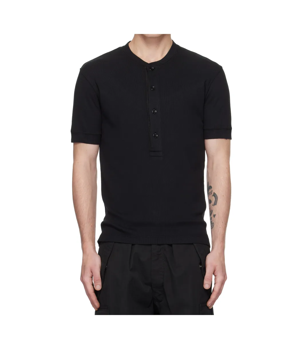 Cotton Modal Rib Henley