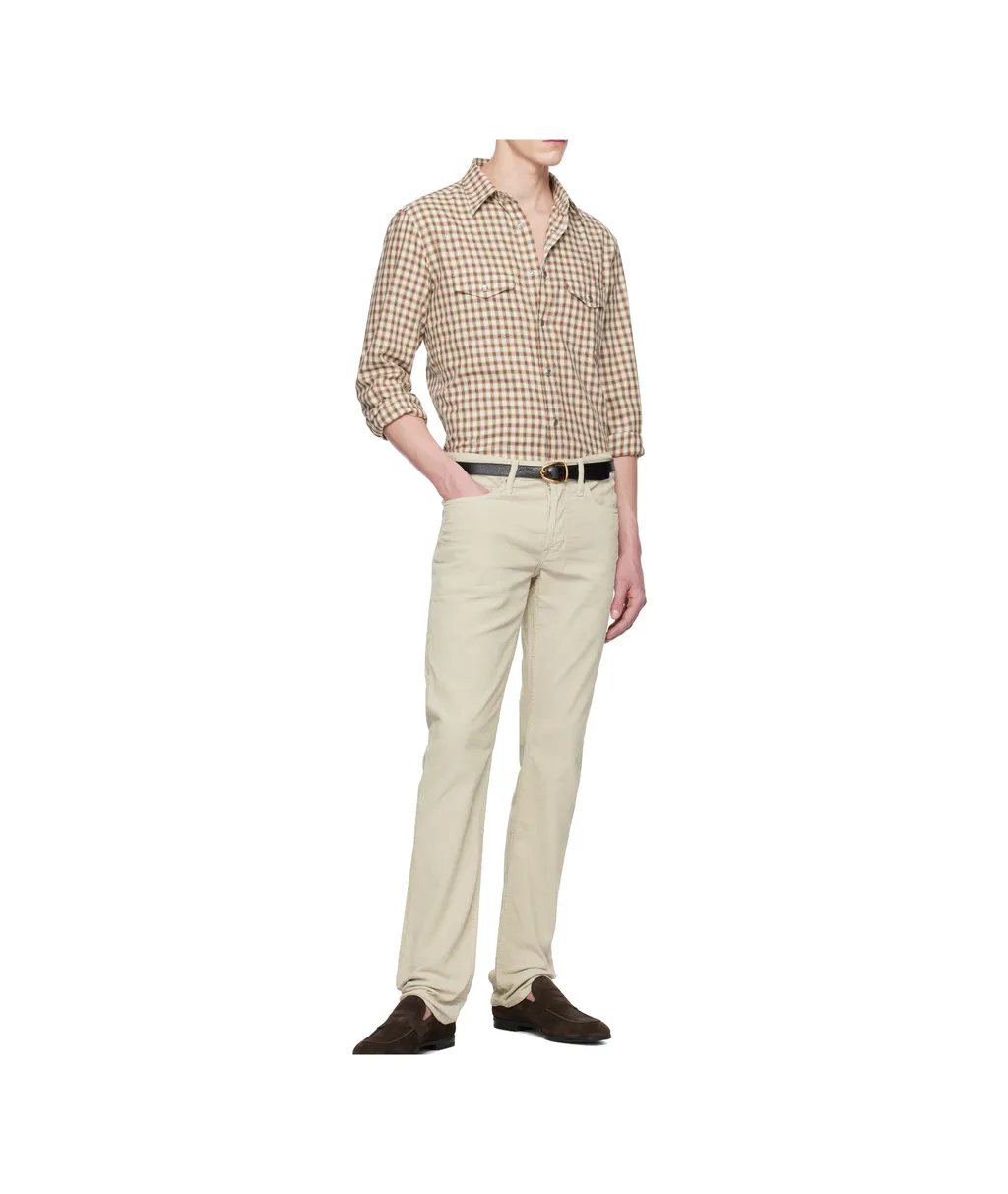 Small Check Western Shirt