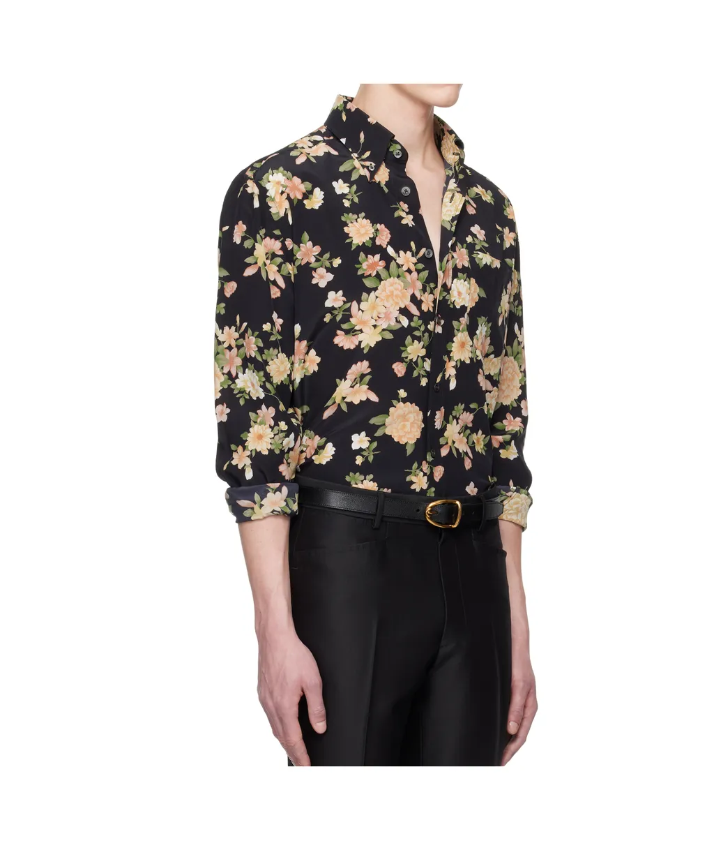 Crepe De Chine Fluid Fit Shirt