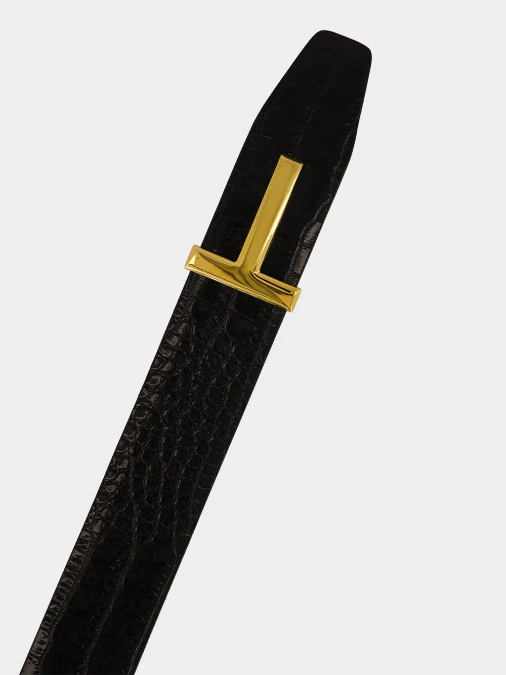 T Icon Embossed Belt