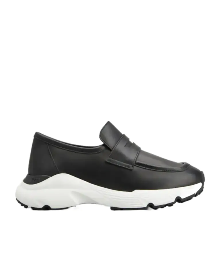 Leather Penny-Slot Sneakers