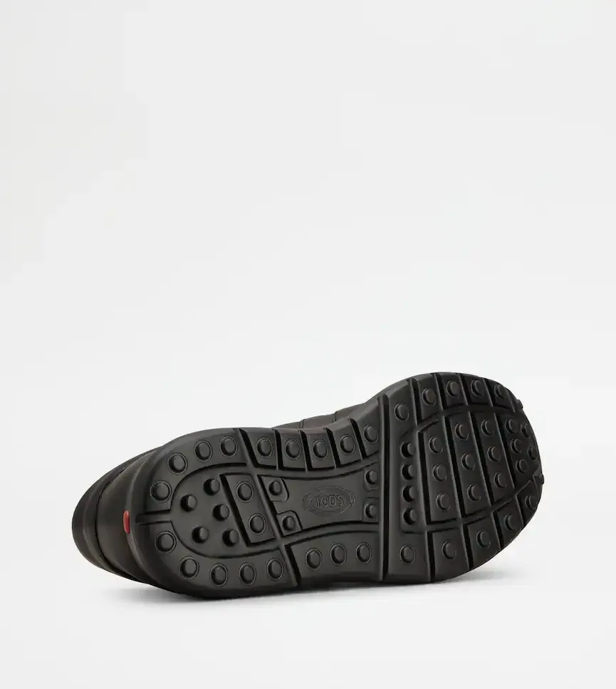 Leather Lace-Up Sneakers