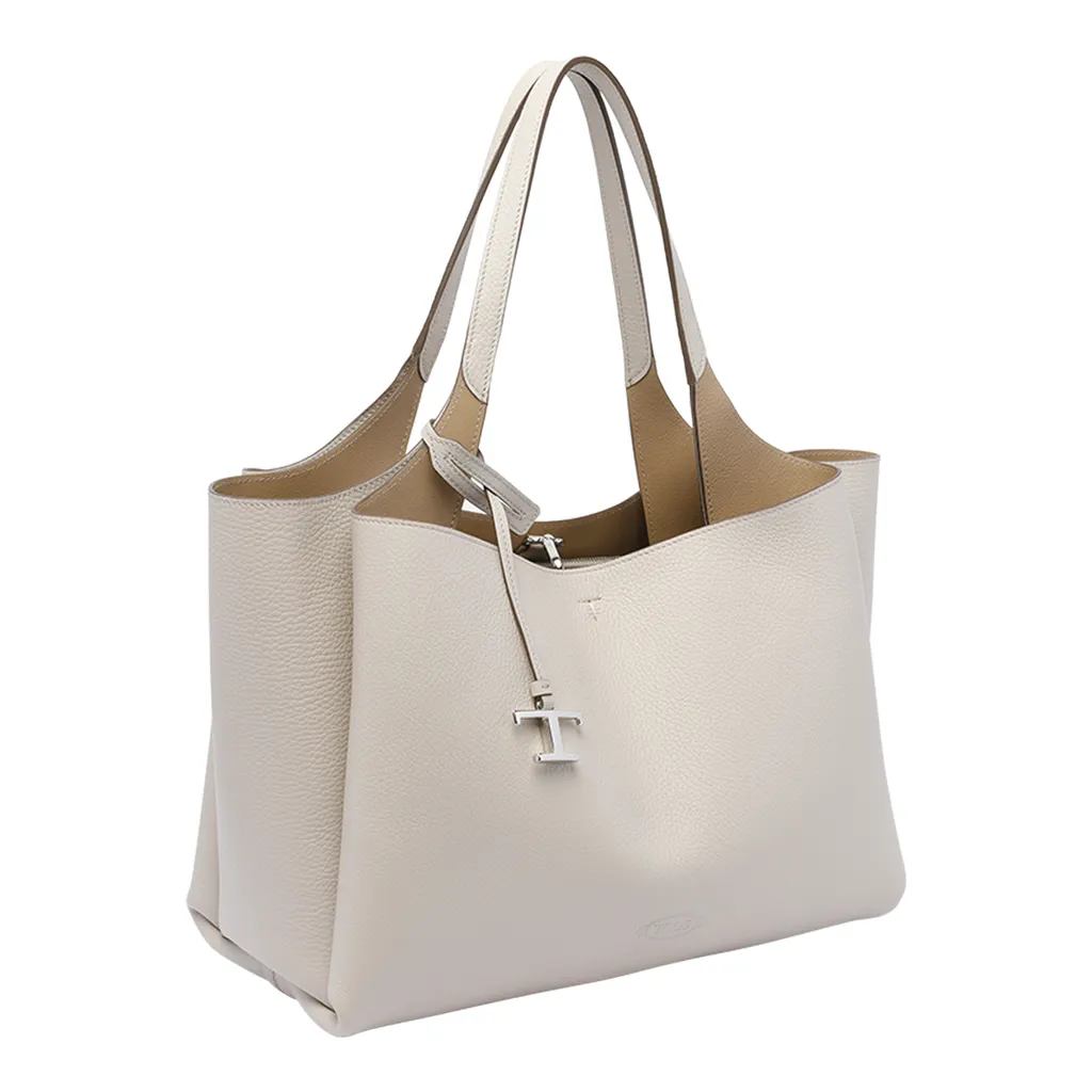 T Timeless Logo Plaque Medium Tote Bag