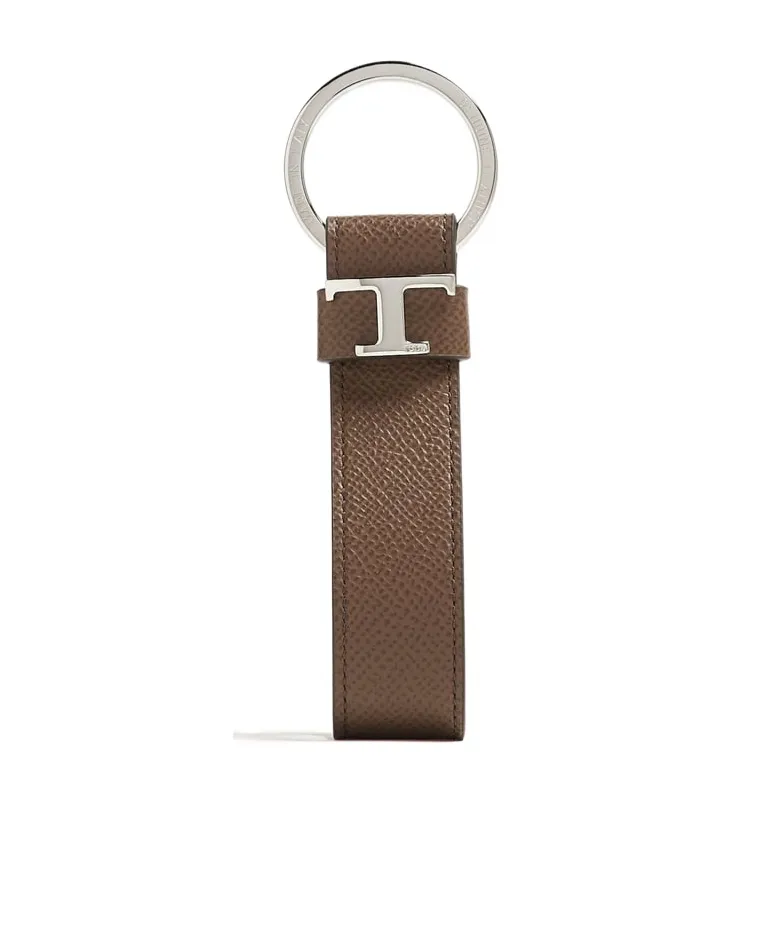 T Logo Keychain