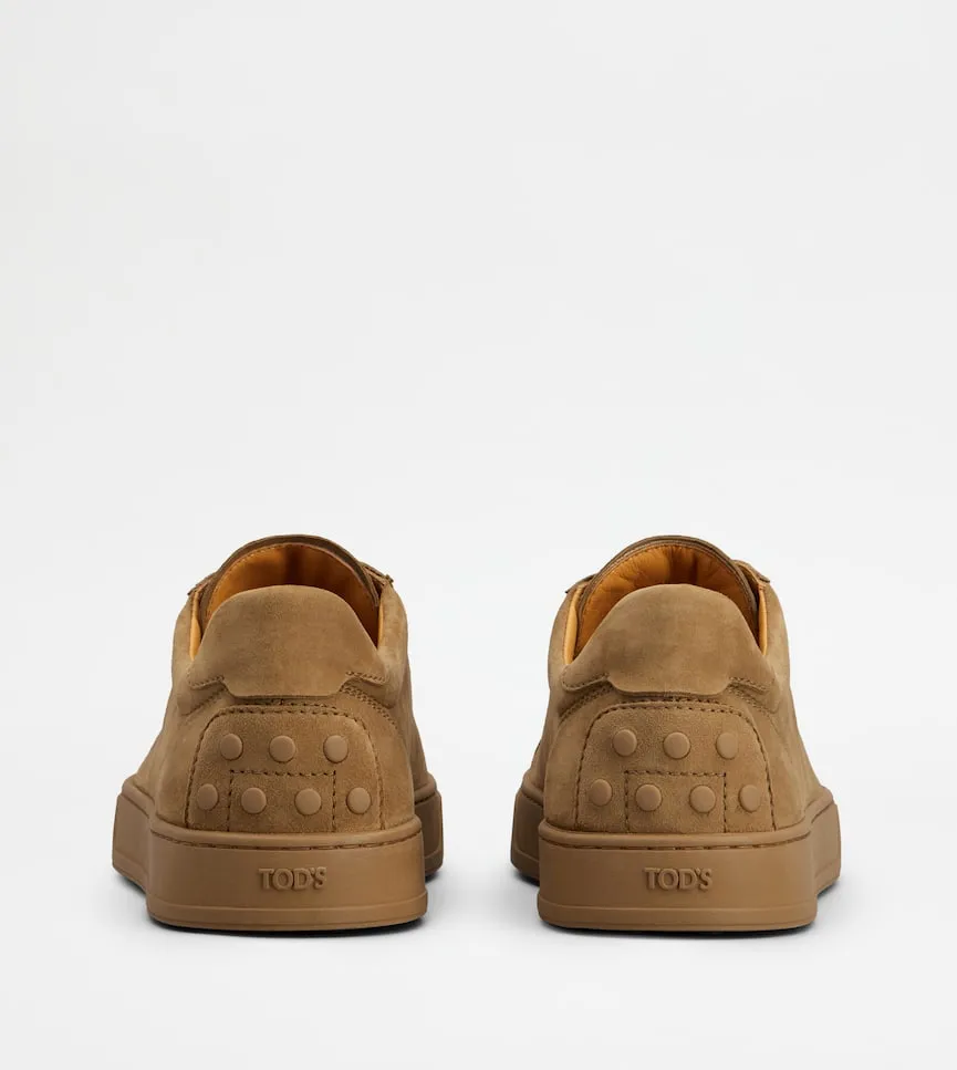 Logo Printed Round Toe Sneakers