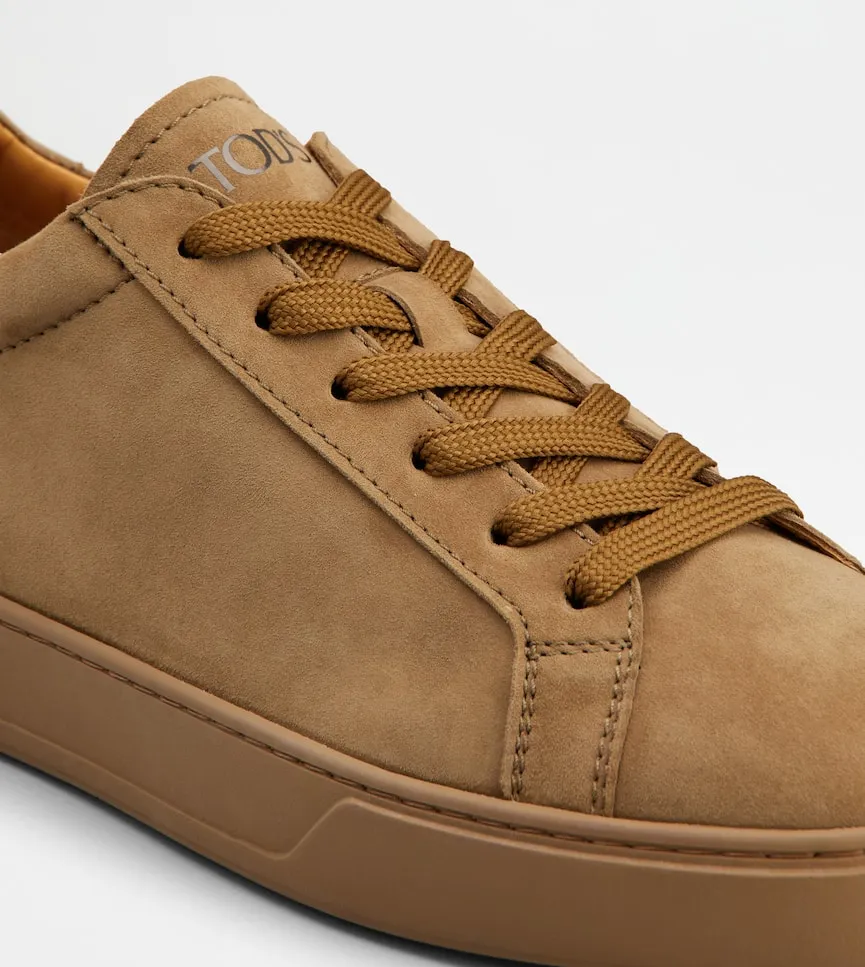 Logo Printed Round Toe Sneakers
