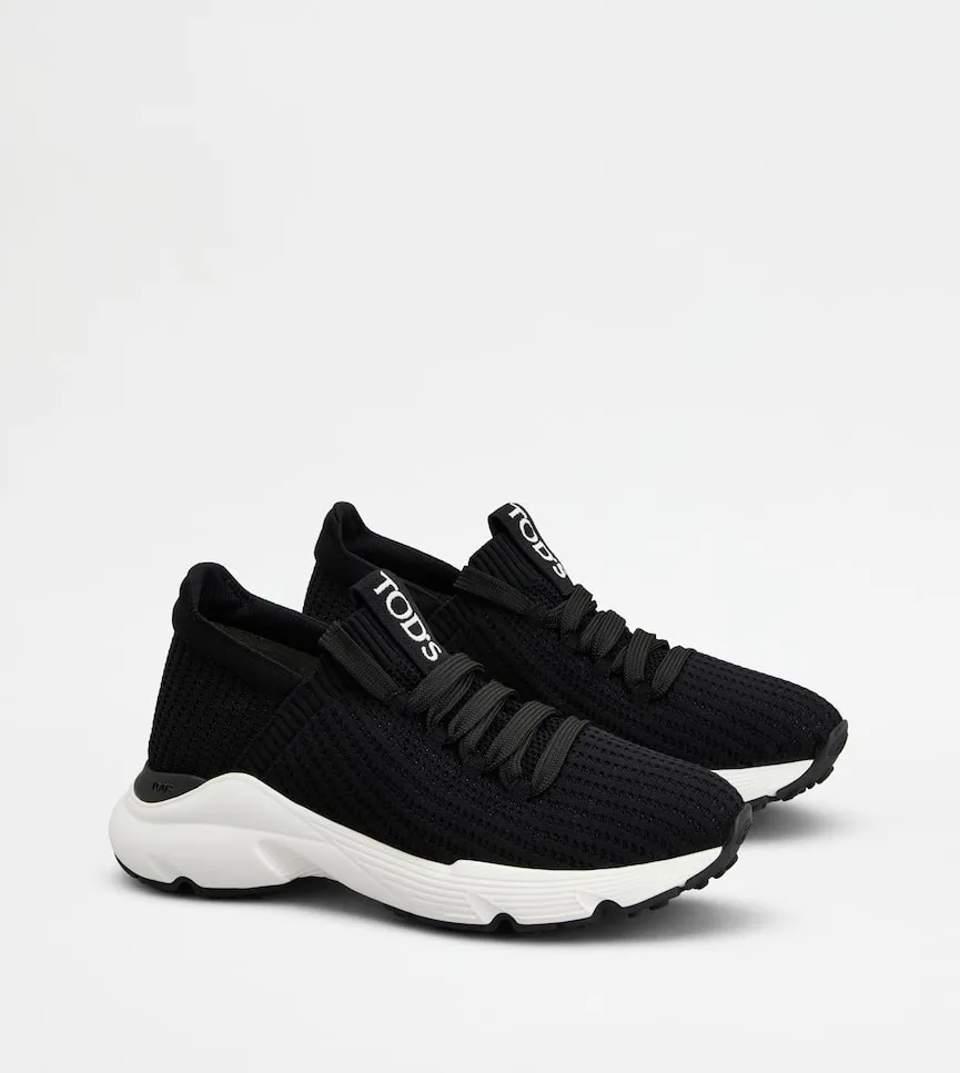 Logo Embossed Lace-Up Sneakers