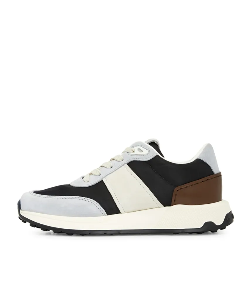 Suede-Panelled Sneakers