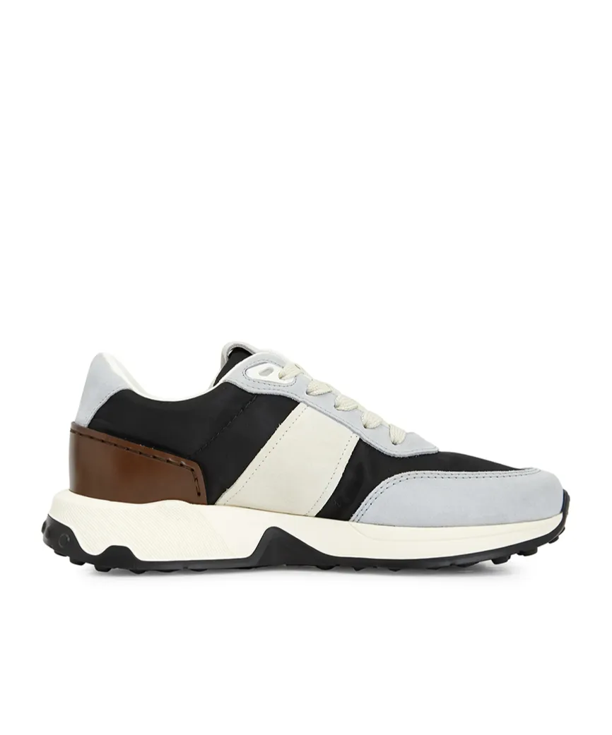 Suede-Panelled Sneakers