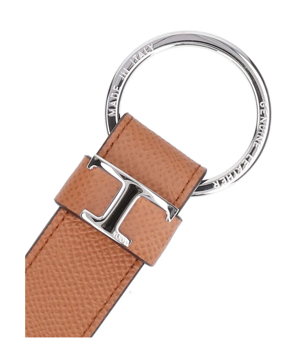 T Logo Keychain
