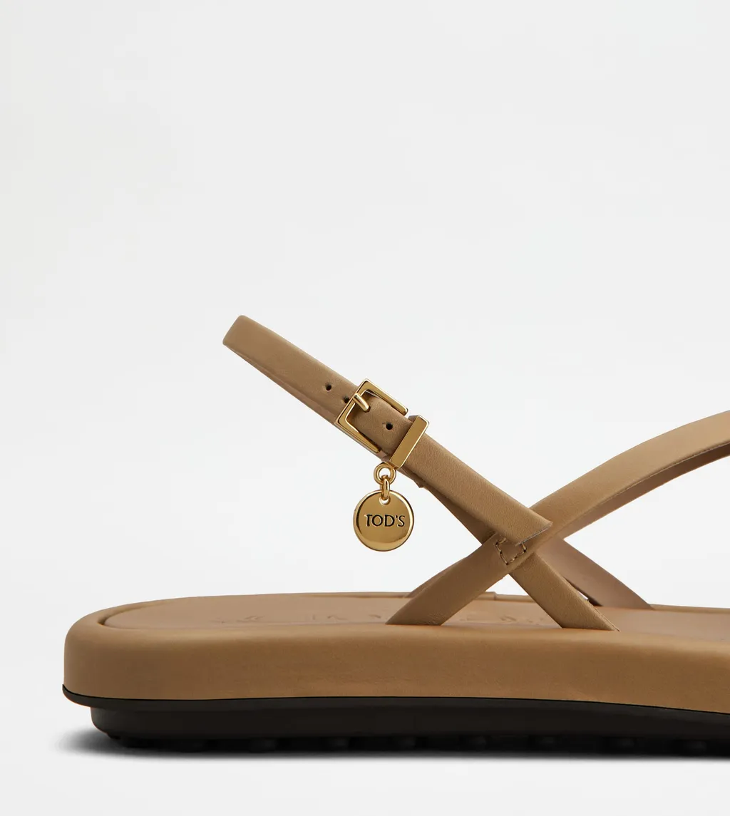 Leather Flat Sandals