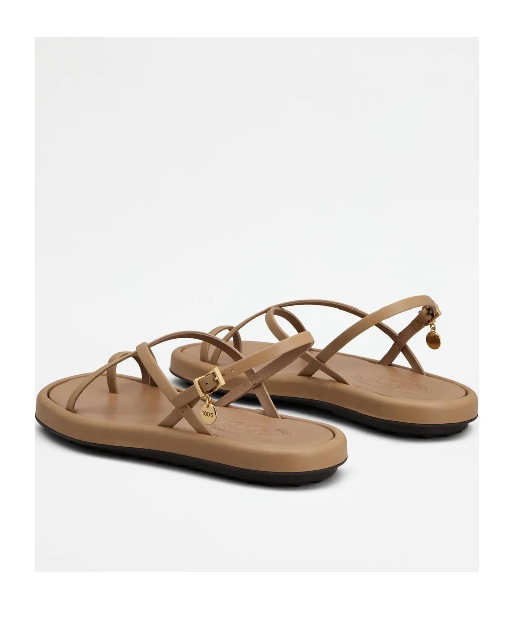 Leather Flat Sandals